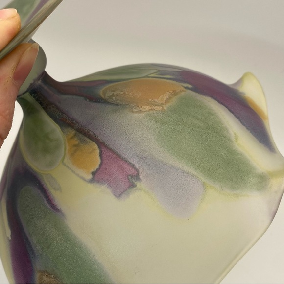 Vintage Rueven Nouveau Art Glass Pedestal Bowl - Picture 8 of 11